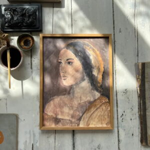 Art print berber girl met lijs