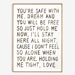 Art print Hold me + lijst