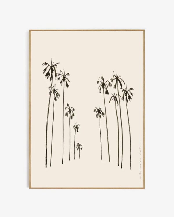 Art print Palms met lijst