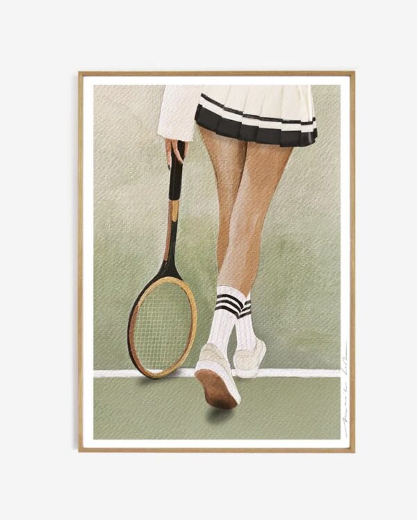 Art print Tennis + lijst