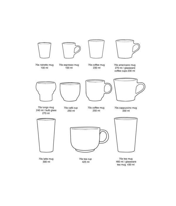 HKliving® coffe mug Thicket - Afbeelding 3
