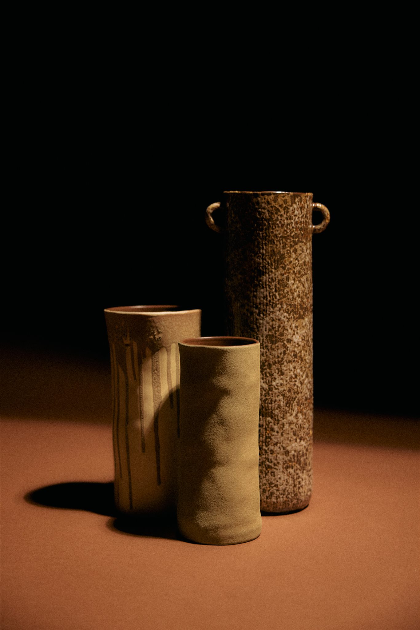 HKliving® long vase mud brown - Afbeelding 3