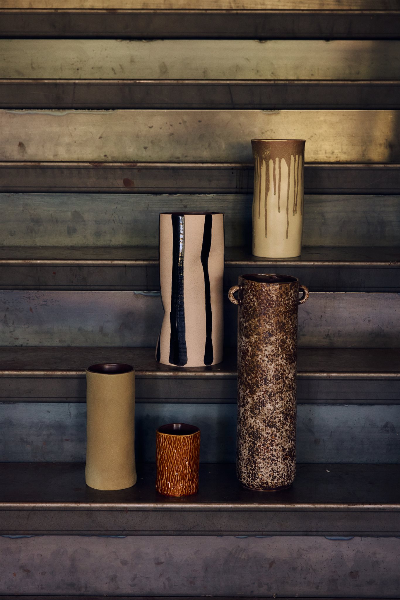 HKliving® mono vase sand/black - Afbeelding 3
